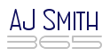 blue and gray aj smith 365 logo